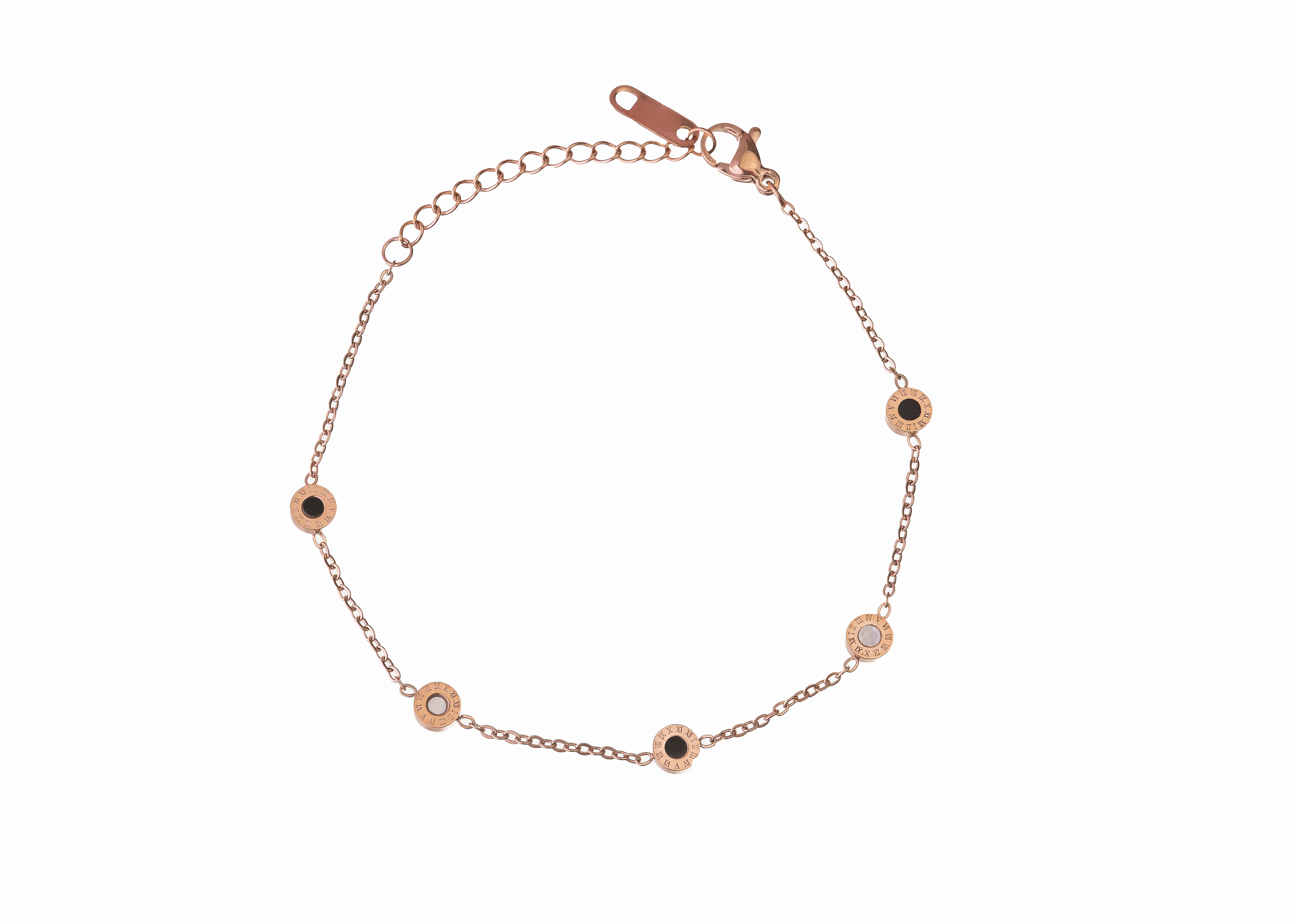 NARUKVICA-BLACK-ROUND-ROSE-GOLD