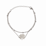NARUKVICA DOUBLE FOUR LEAF SILVER