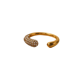 PRSTEN CIRCON GOLDEN