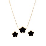 SET BLACK FLOWER