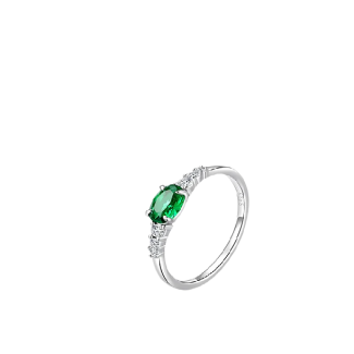 PRSTEN GREEN CIRCON