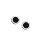 MINĐUŠE BLACK ROUND SILVER